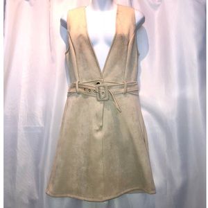 Tan suede dress